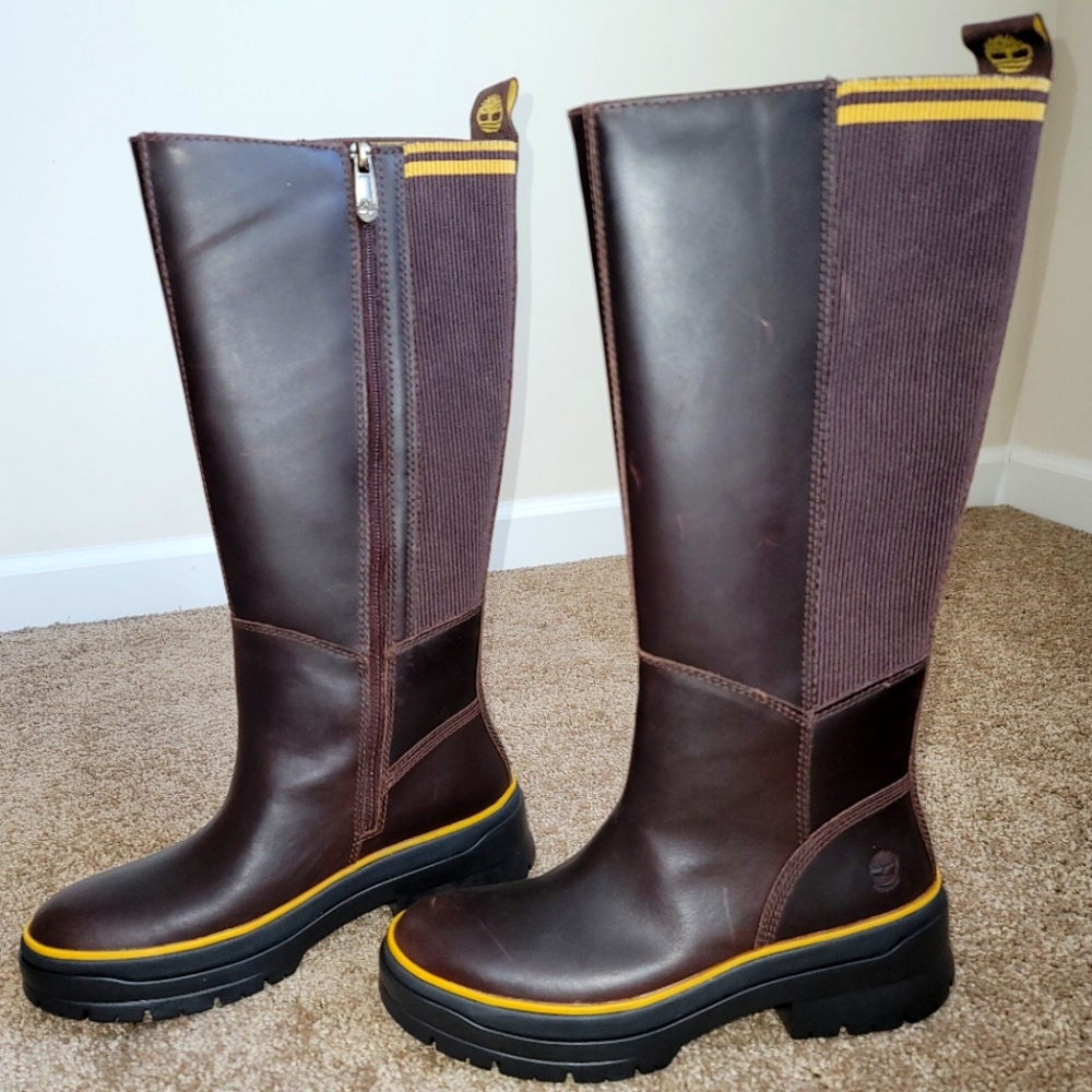 Timberland Malynn ReBOTL Brown Leather Boots NWOT Size 7.5